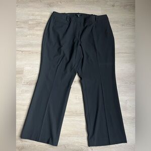 Talbots Womens Dress Pant Plus Sz 18WP Black Stretch Classic Fit